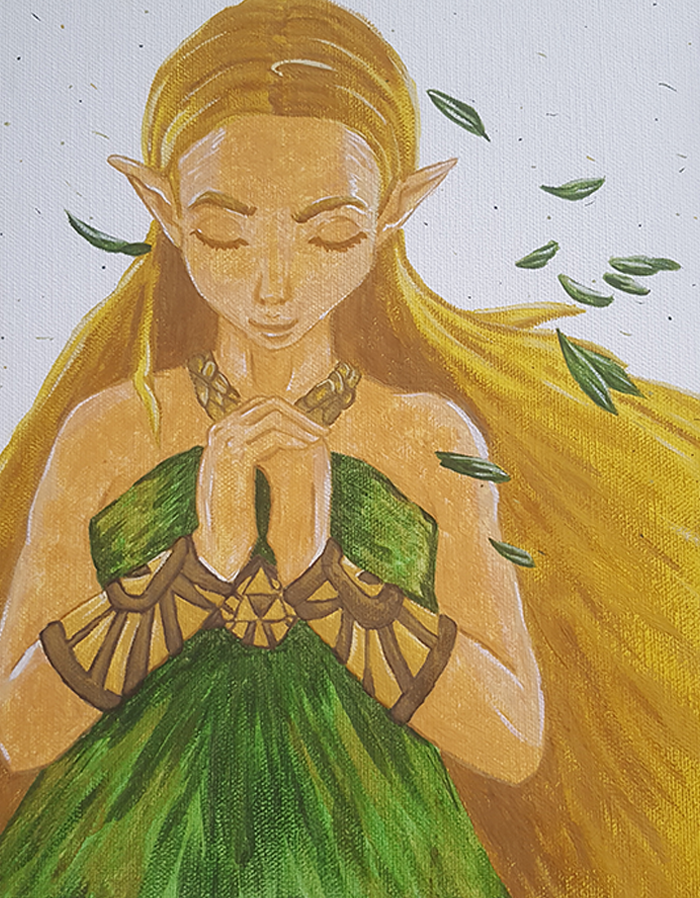 Peinture gouache zelda ameline vitali