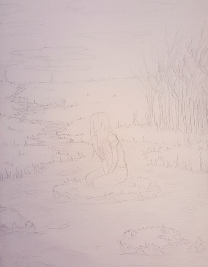 sketch original alone Ameline vitali